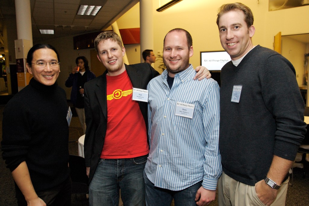 Alex with Matt Mullenweg, Barry Abrahamson, and me.