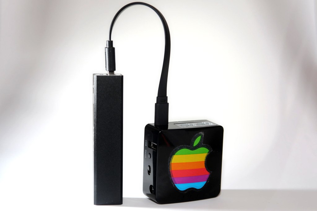 When portability is paramount, this slim 2200mAh battery bank will power the Wi-Fi travel router for nearly 8 hours.